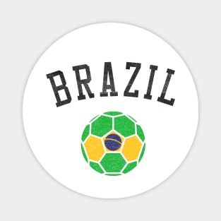 Brazil Soccer Team Heritage Flag Magnet